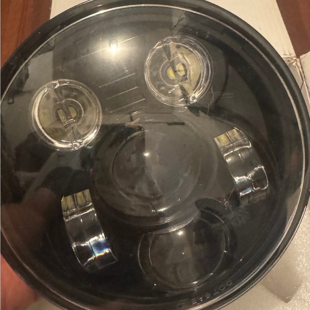 Round Black LED Headlight car motocycle